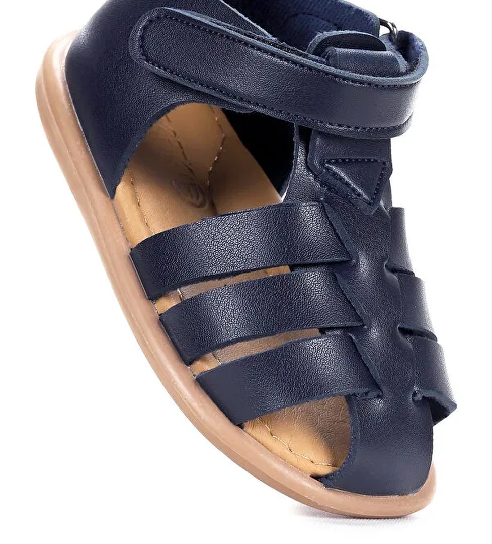 Lonpe İlk Adım Cırtlı Erkek Bebek Sandalet