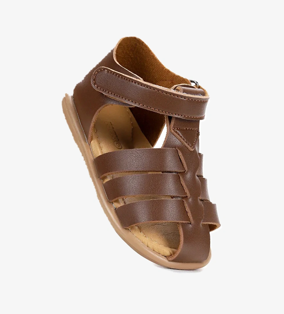 Lonpe İlk Adım Cırtlı Erkek Bebek Sandalet