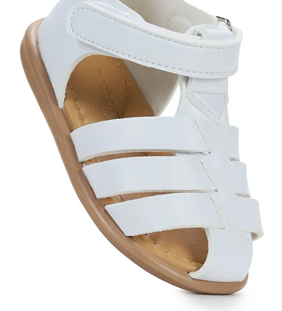 Lonpe İlk Adım Cırtlı Kız Bebek Sandalet - Görsel 1