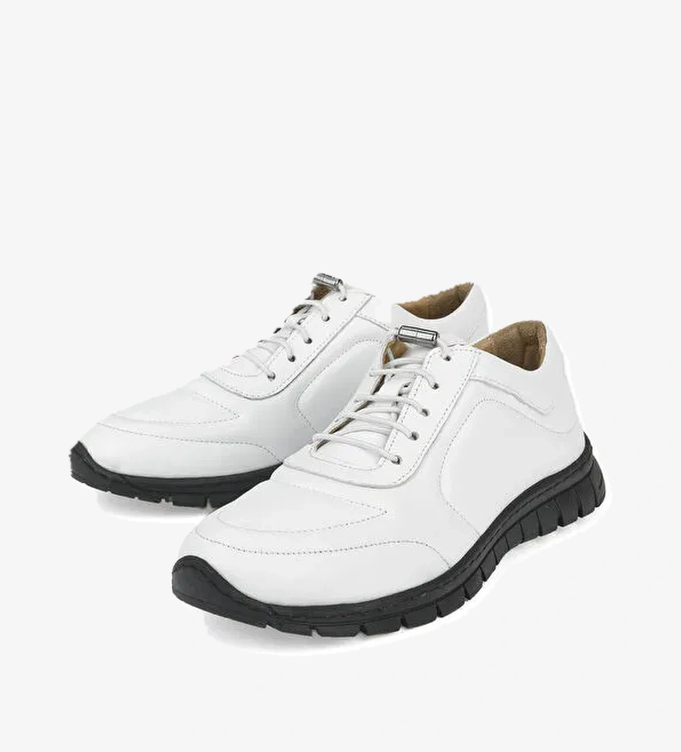 Kadın Hakiki Deri Sneaker 143992ZSP200 Beyaz