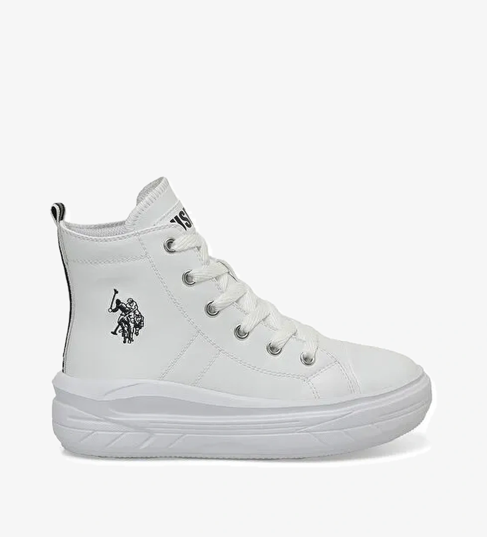 U.s. Polo Assn. CLEMENTINE PU JR 4PR Beyaz Kız Çocuk High Sneaker model görseli