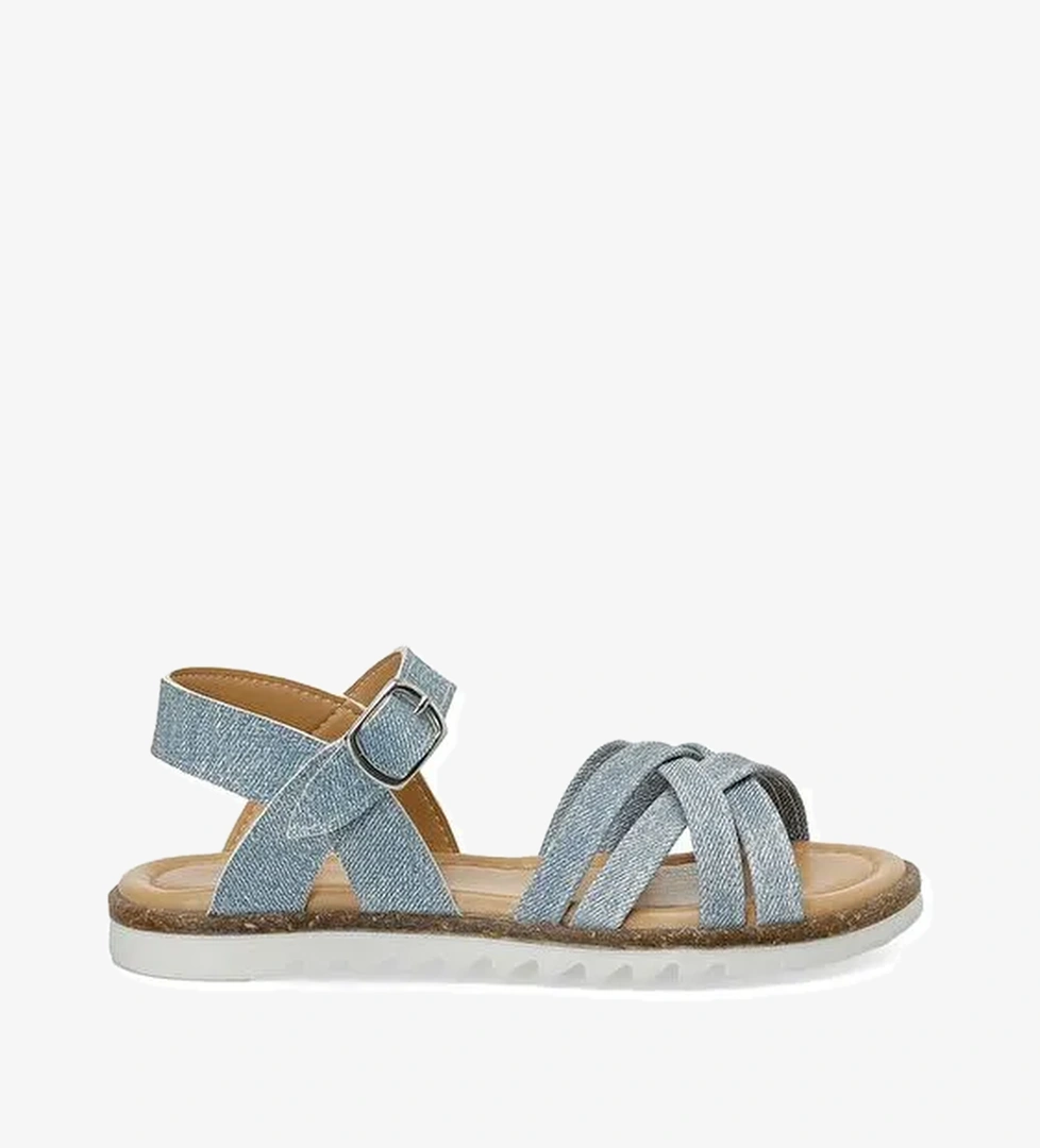 DENI F 5FX Mavi Kız Çocuk Sandalet - Görsel 1