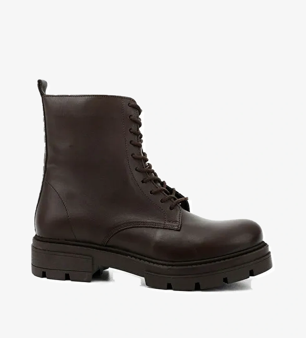 Gönderi̇(r) Kadın ORTA KAHVERENGİ Fermuarlı Hakiki Deri Postal Bot model görseli