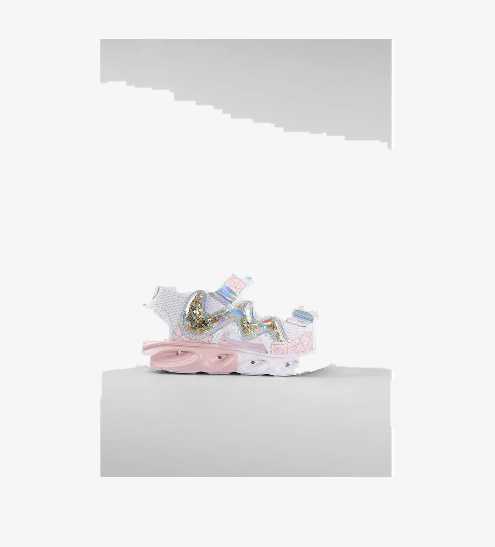 Legendy Işıklı Kız Okul Öncesi Beyaz Sandalet - Görsel 1