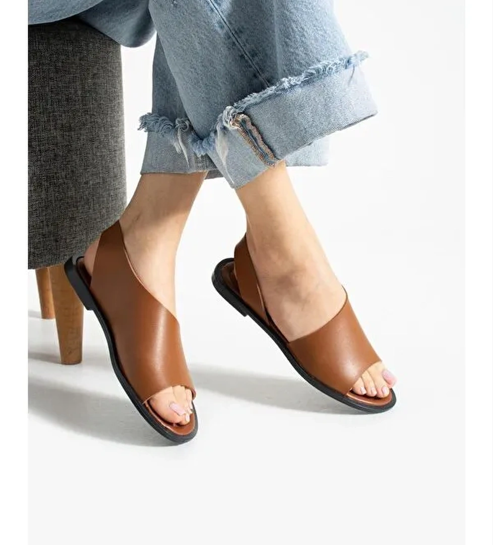 Kleopetra Model Yanları Açık Kadın Sandalet