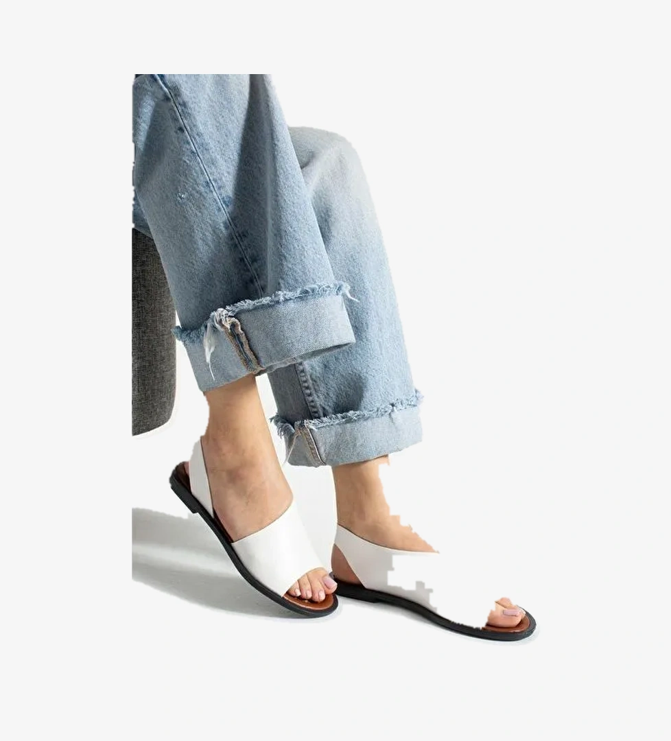 Kleopetra Model Yanları Açık Kadın Sandalet