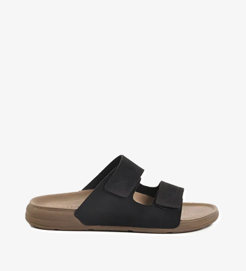 Siyah Cırtlı Anatomik Erkek Terlik 115.002 M - Görsel 1