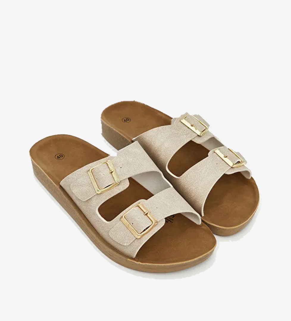 Süet Görünümlü Kadın Terlik