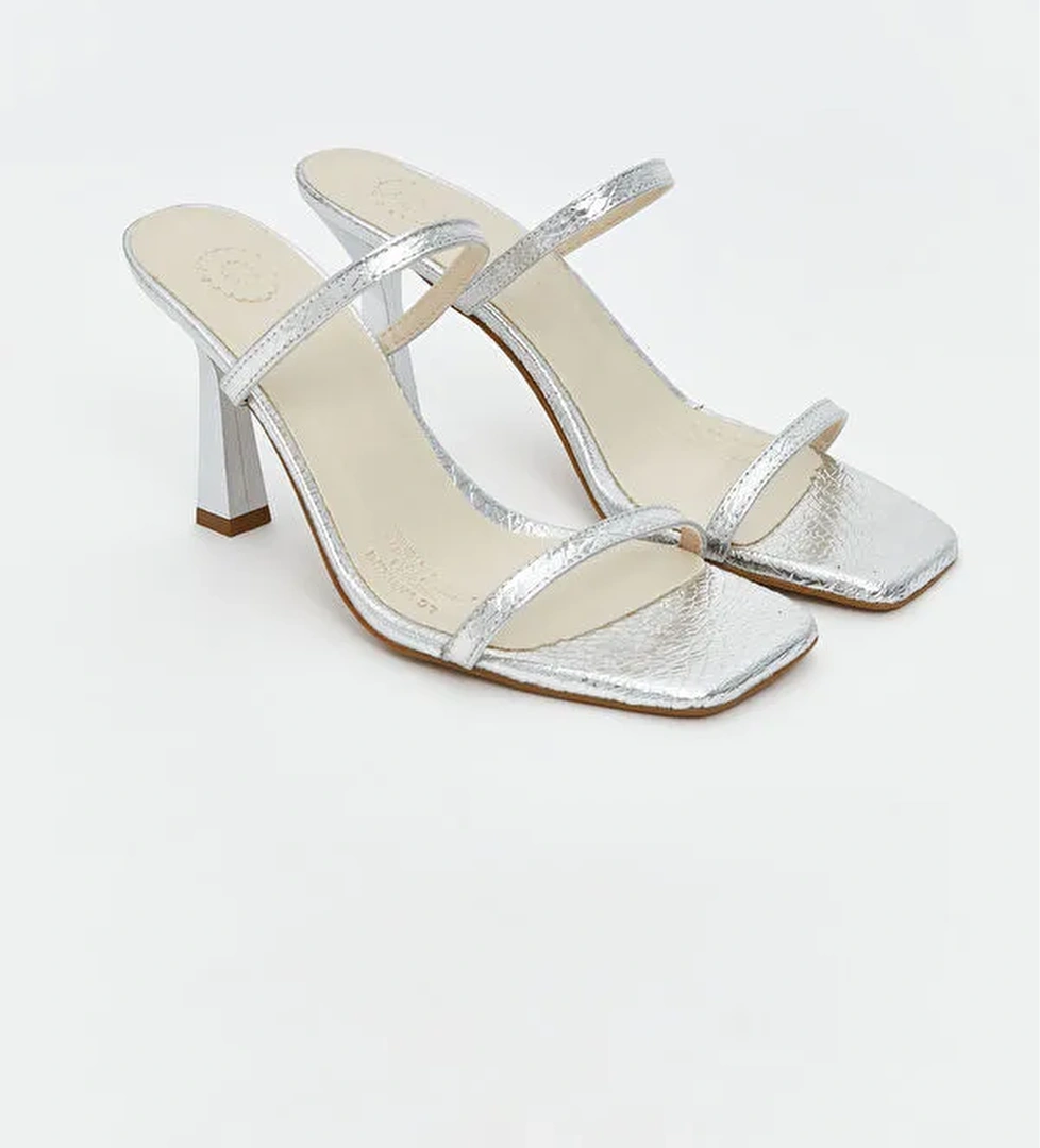 Kare Burun Kadın Topuklu Ayakkabı - Görsel 1