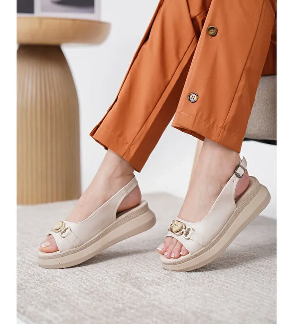 D744 Günlük Ortopedik Kadın Sandalet