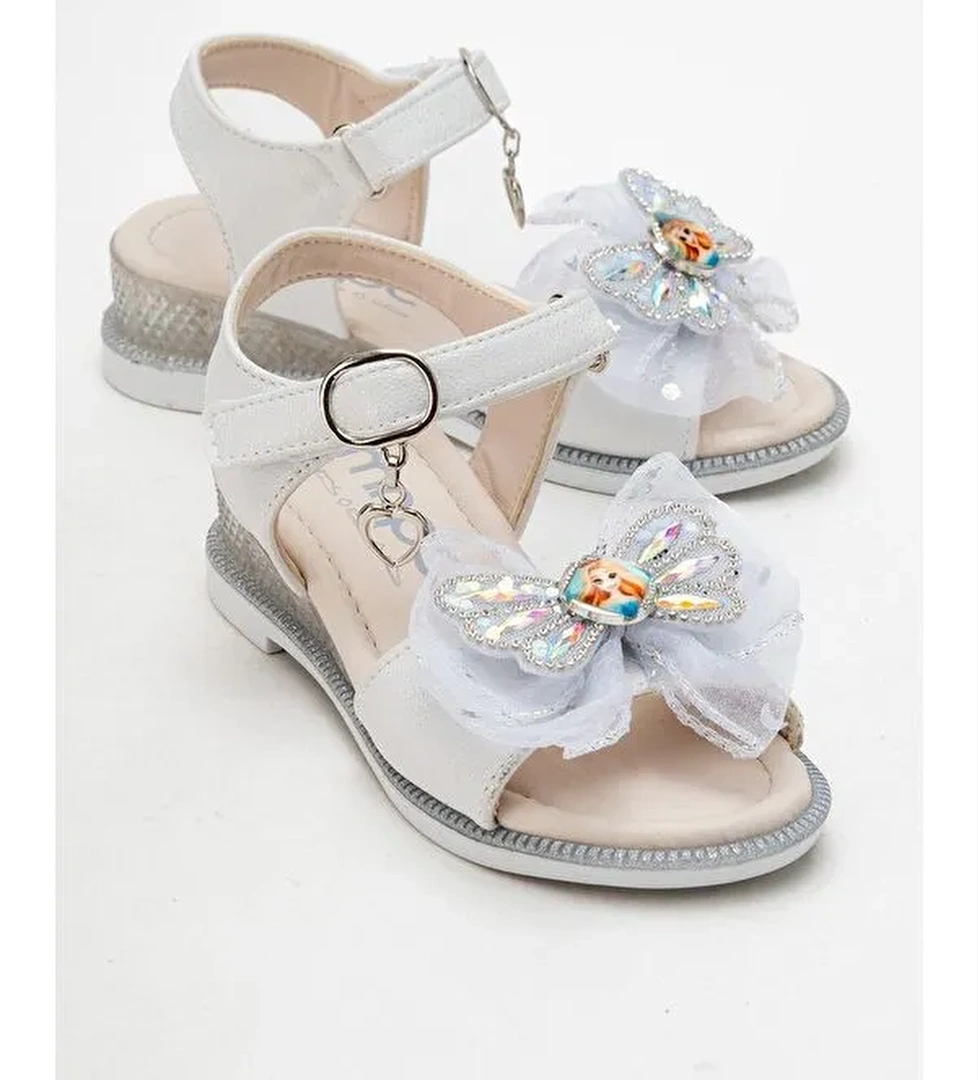 Kız Çocuk Gümüş Abiye Ayakkabı