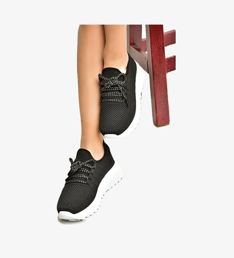 Siyah_Beyaz Kadın Sneaker U7021012