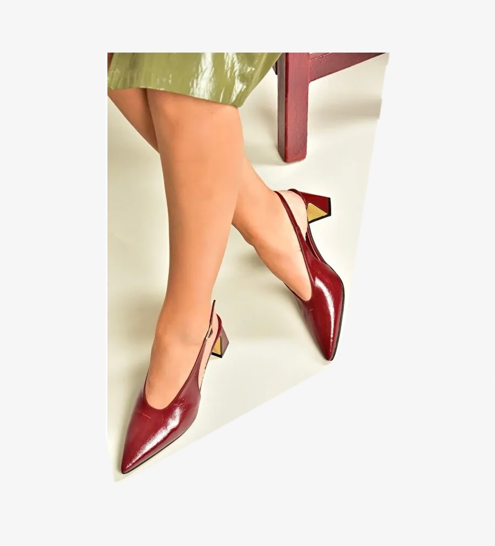 Bordo Kadın Topuklu Ayakkabı U6540800