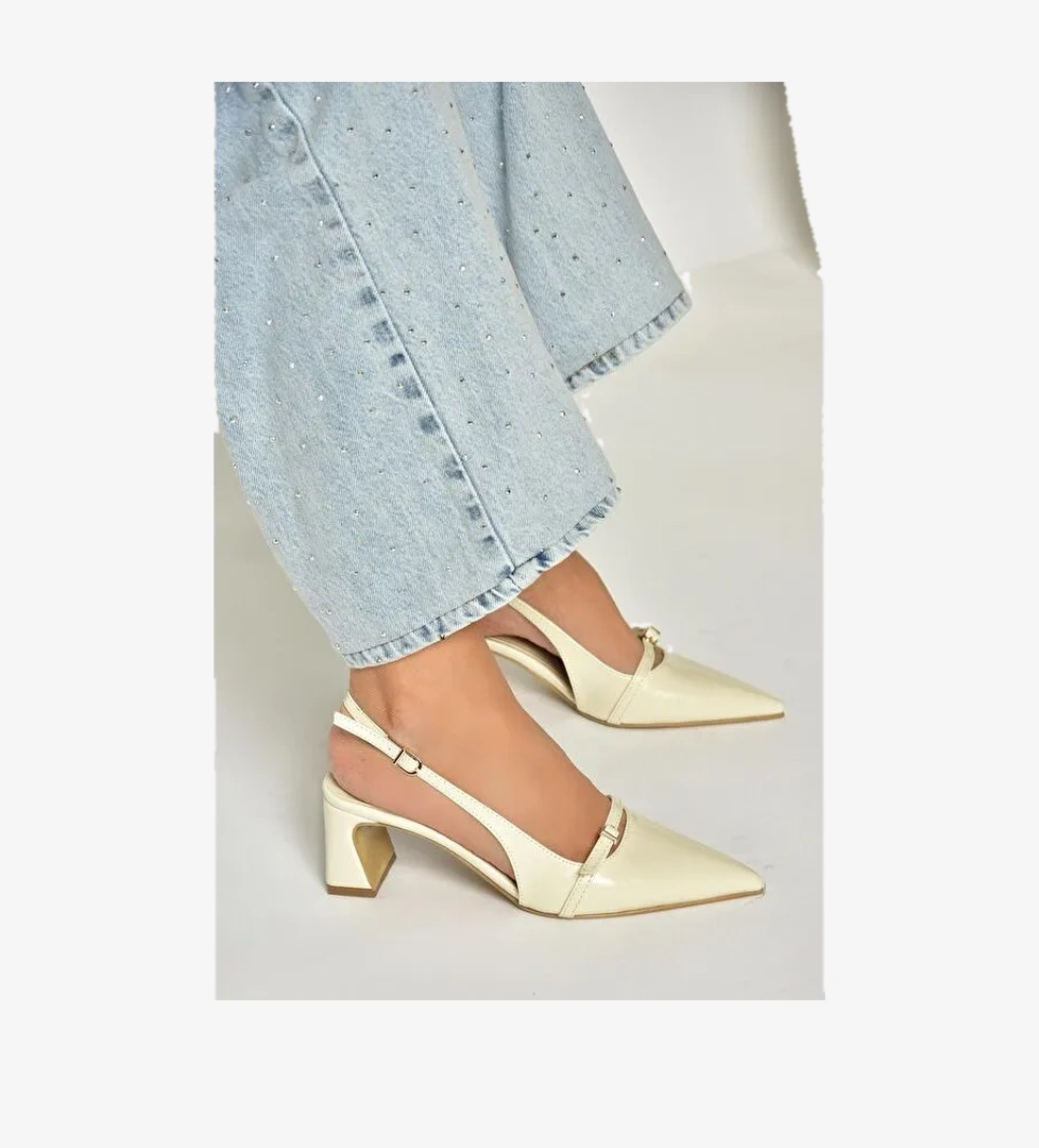 Bej Kadın Topuklu Ayakkabı U6540787