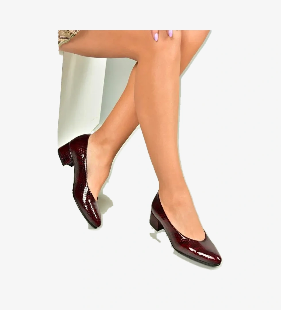 Bordo Kadın Topuklu Ayakkabı U6670127