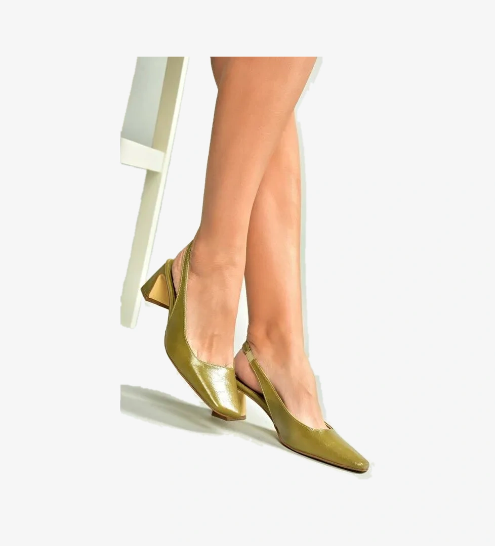 Yeşil Kadın Topuklu Ayakkabı U6540805 - Görsel 1