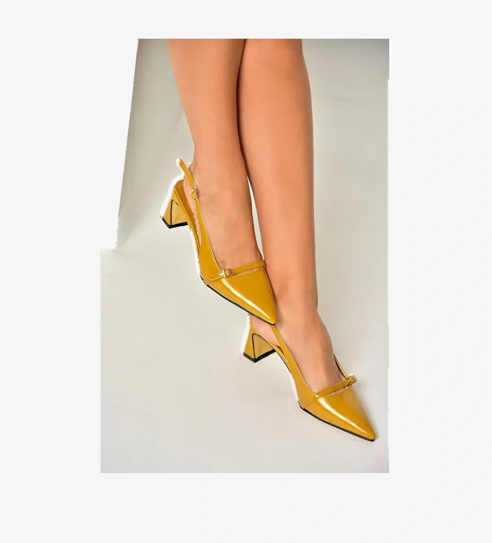 Hardal Kadın Topuklu Ayakkabı U6540787 - Görsel 1