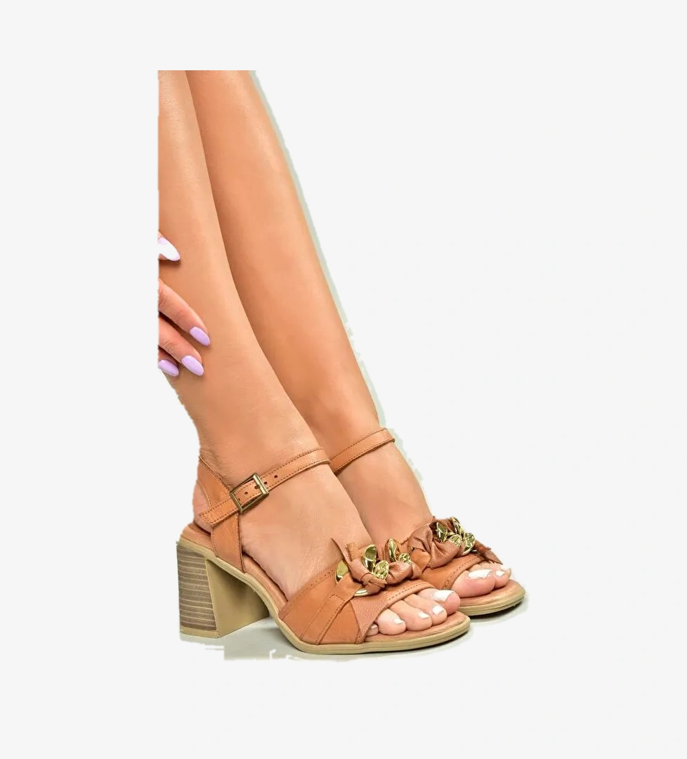 Taba Kadın Topuklu Ayakkabı U5550208