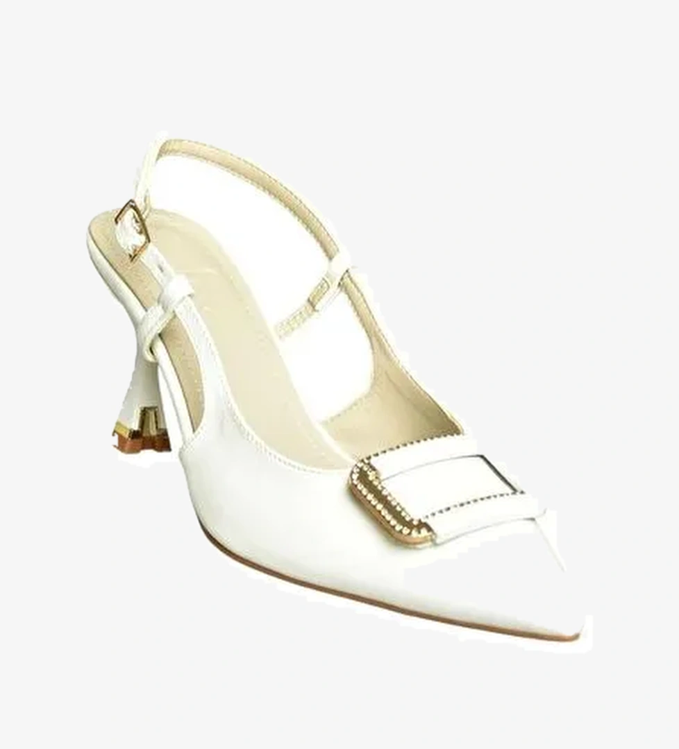 Beyaz Kadın Topuklu Ayakkabı U6760668