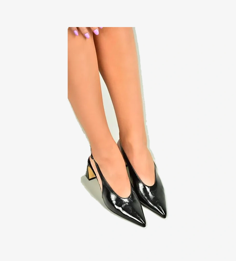 Siyah Kadın Topuklu Ayakkabı U6540800