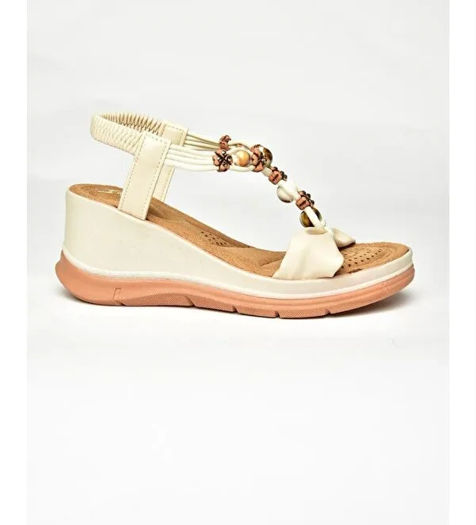 Bej Kadın Sandalet U2589244 - Görsel 1