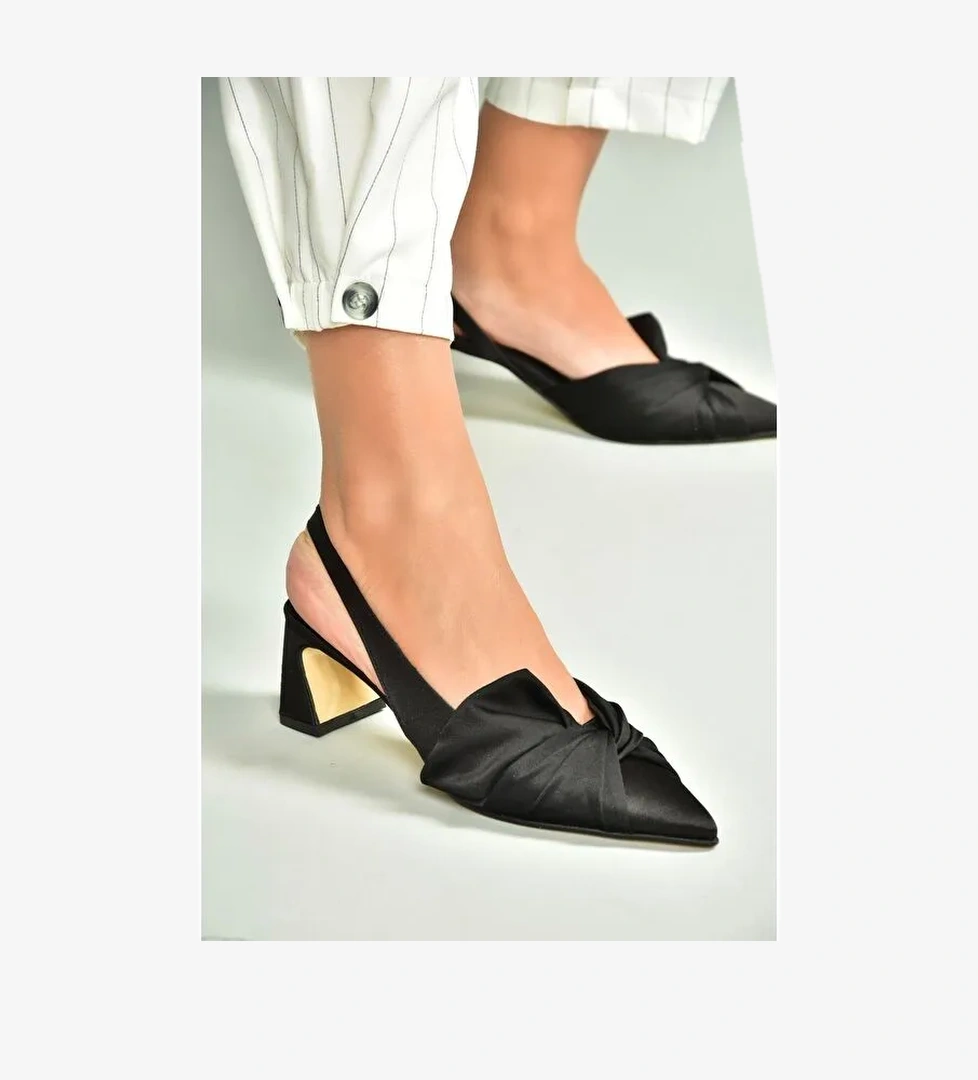 Siyah Kadın Topuklu Ayakkabı U6540807 - Görsel 1