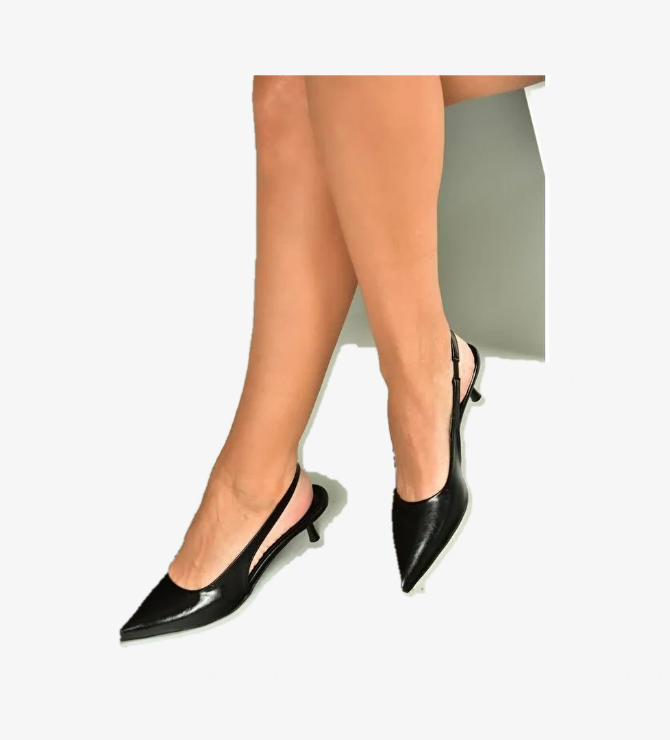 Siyah Kadın Topuklu Ayakkabı U5184398