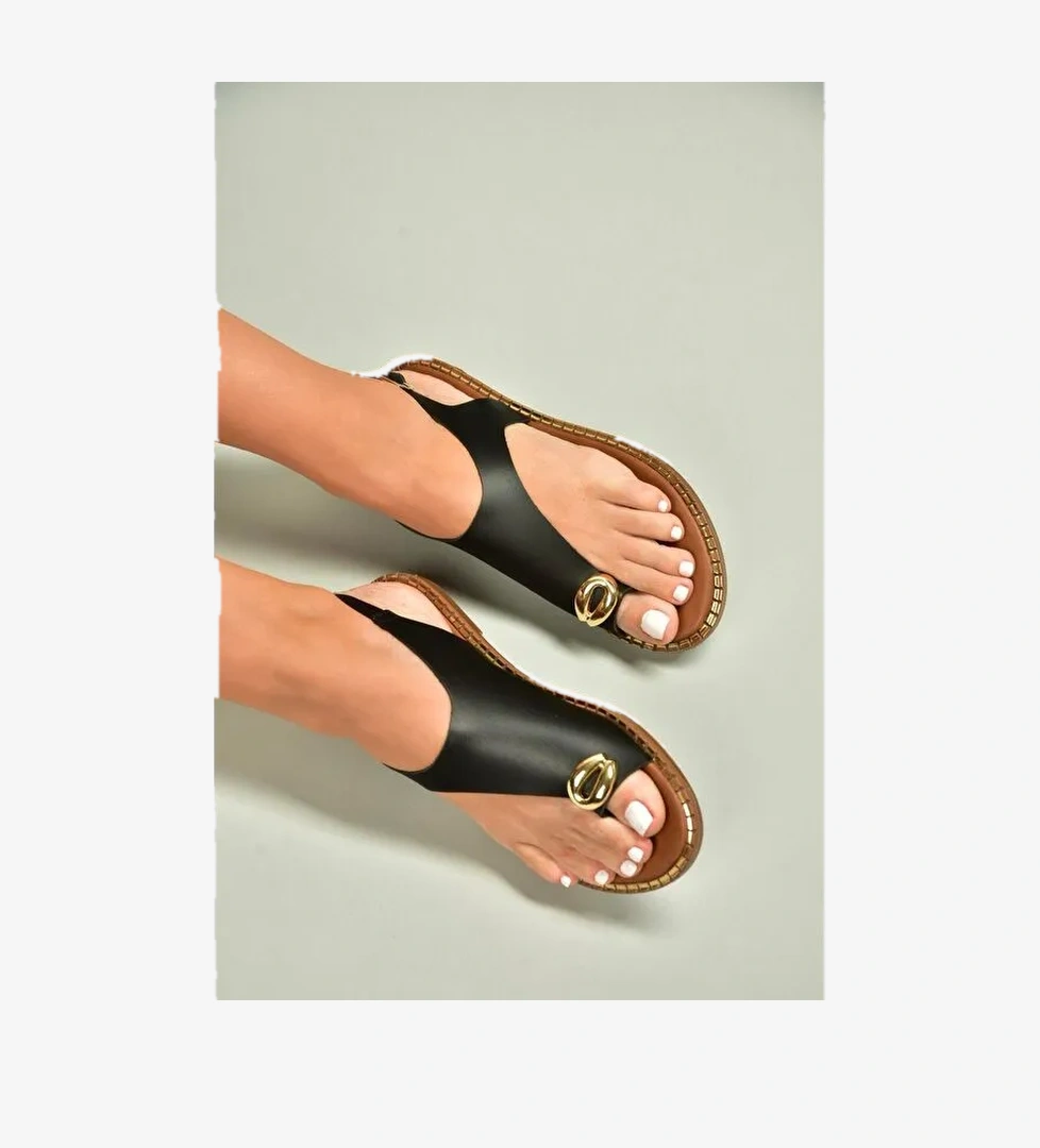 Siyah Kadın Sandalet U6522271 - Görsel 1