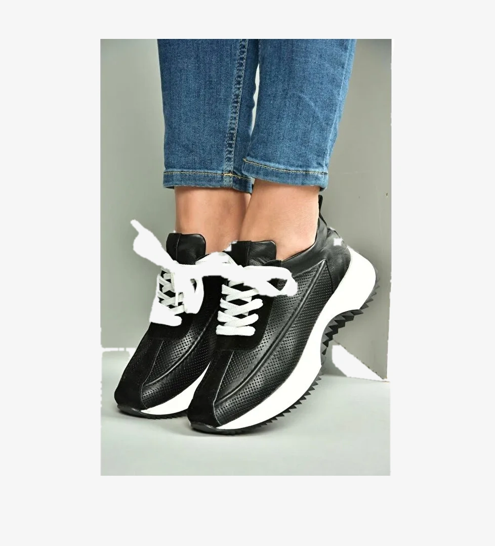 Siyah Kadın Sneaker U5550205 - Görsel 1