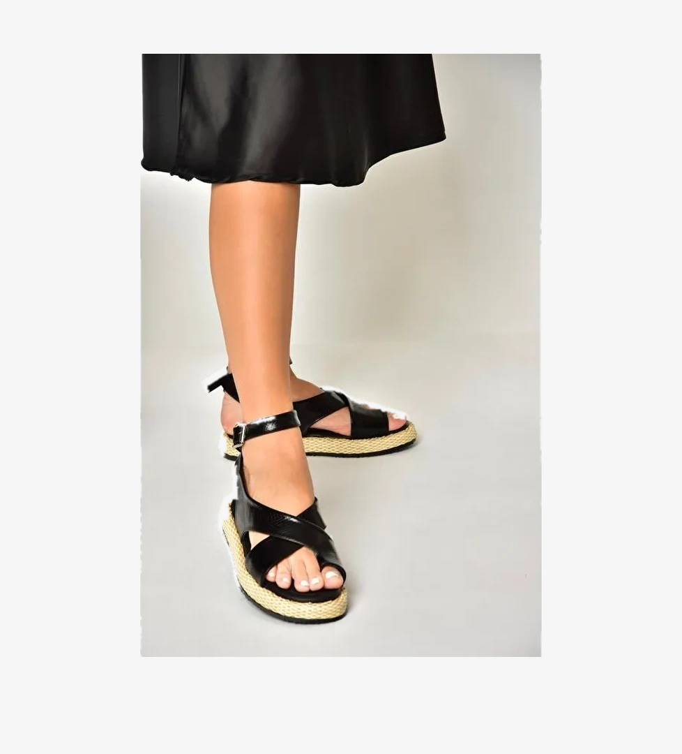 Siyah Kadın Sandalet U9732645 - Görsel 1