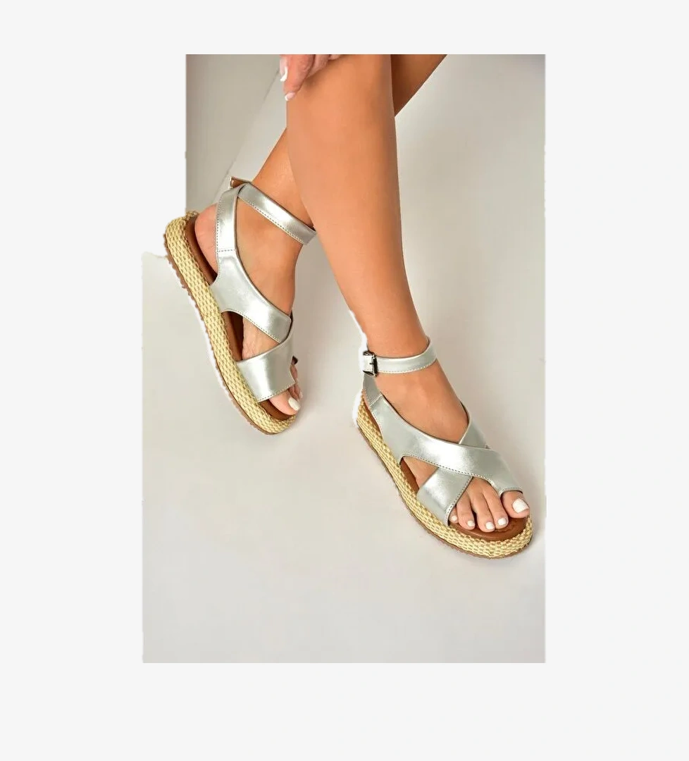 Gümüş Kadın Sandalet U9732645