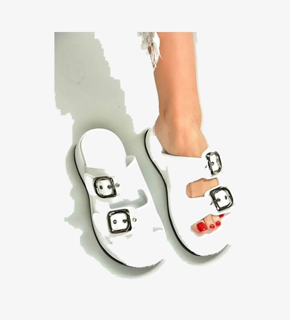 Beyaz Kadın Terlik U2964450