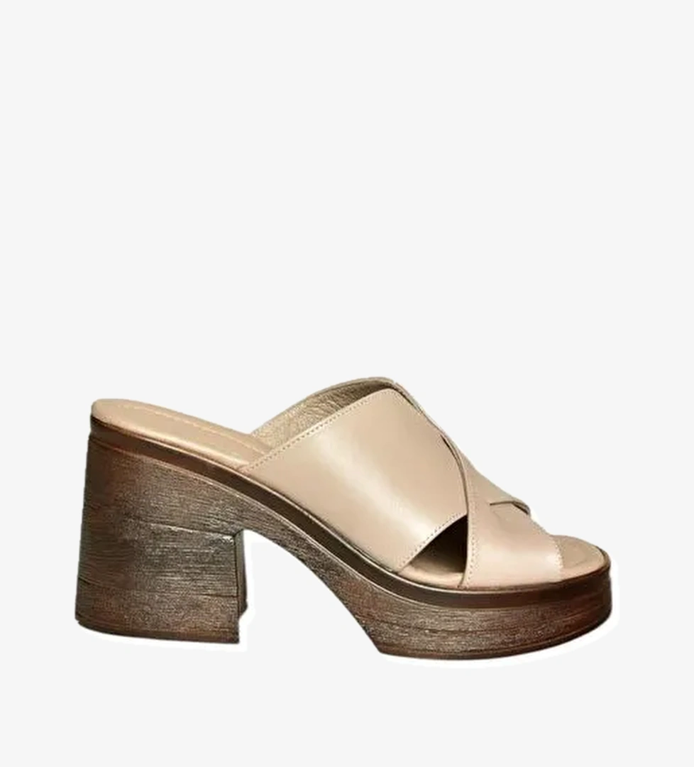 Bej Kadın Terlik U5559315 - Görsel 1