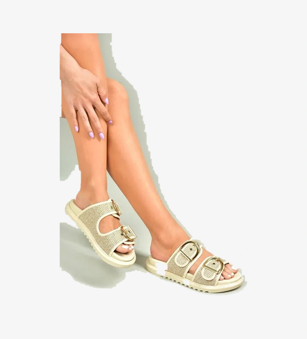 Bej Kadın Terlik U7257920 - Görsel 1