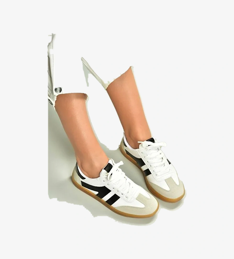 Beyaz_Siyah Kadın Sneaker U6528614