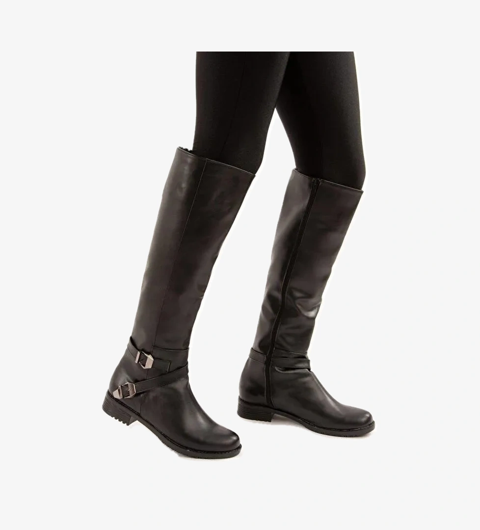 Siyah Kadın Çizme E726203409 - Görsel 1