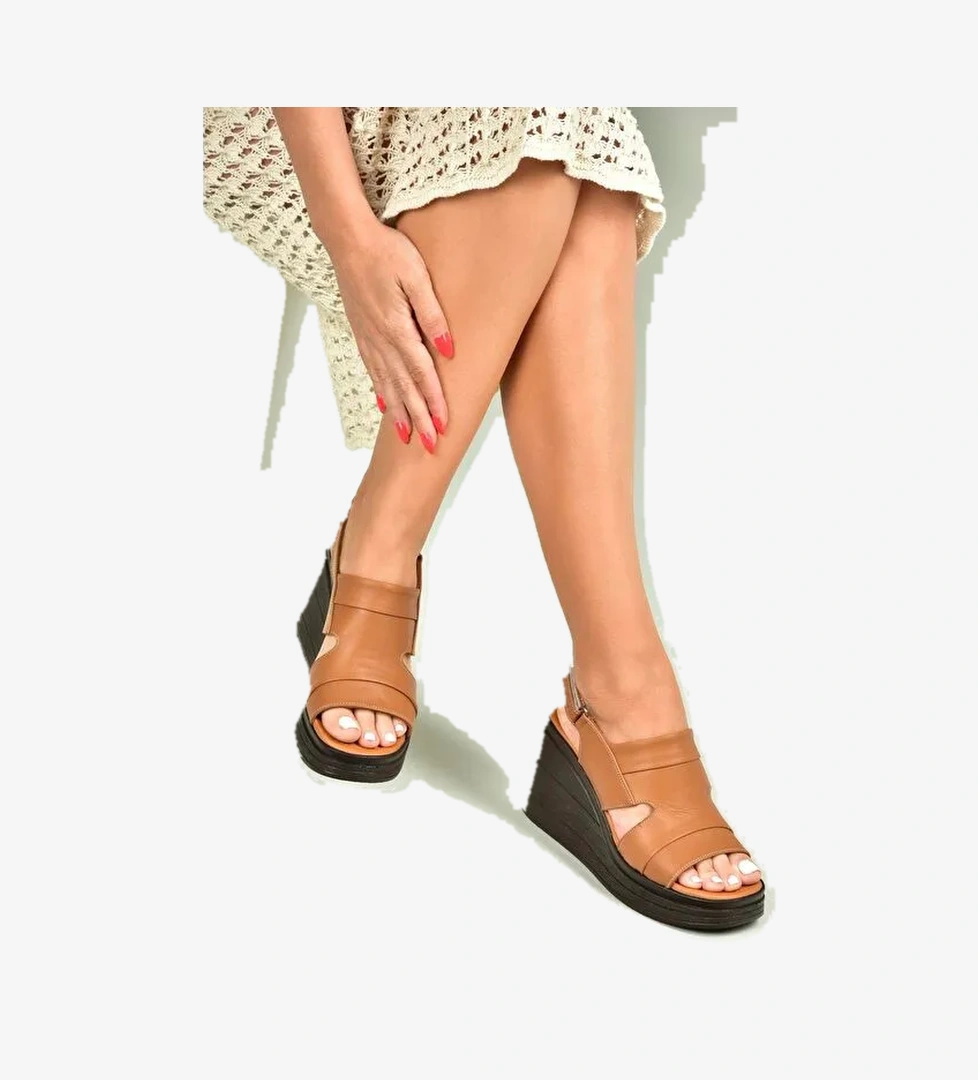 Taba Kadın Dolgu Topuklu Ayakkabı U5559603