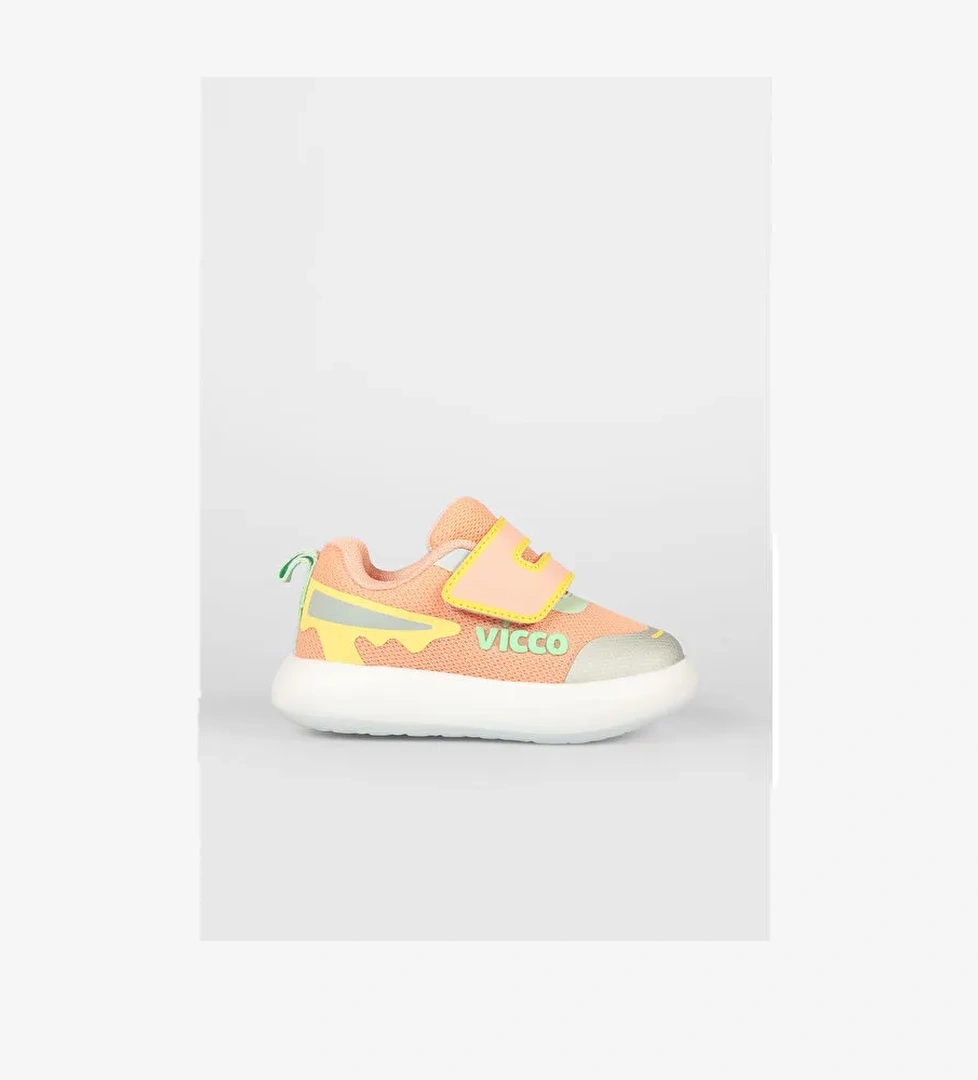 Melodic Işıklı Kız Okul Öncesi Pudra Sneaker - Görsel 1