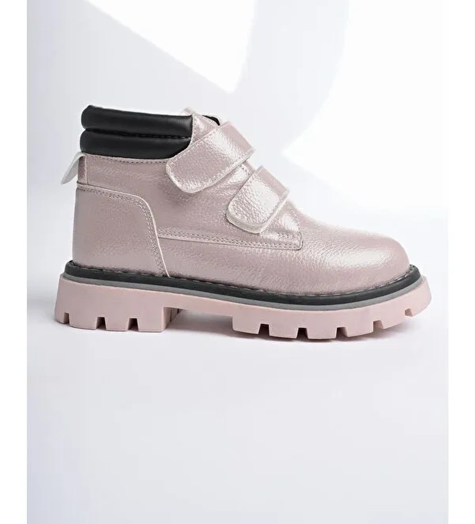 GADGET Çocuk Unisex Rahat Kalıp Soğuğa Dayanıklı Cırtlı Bot