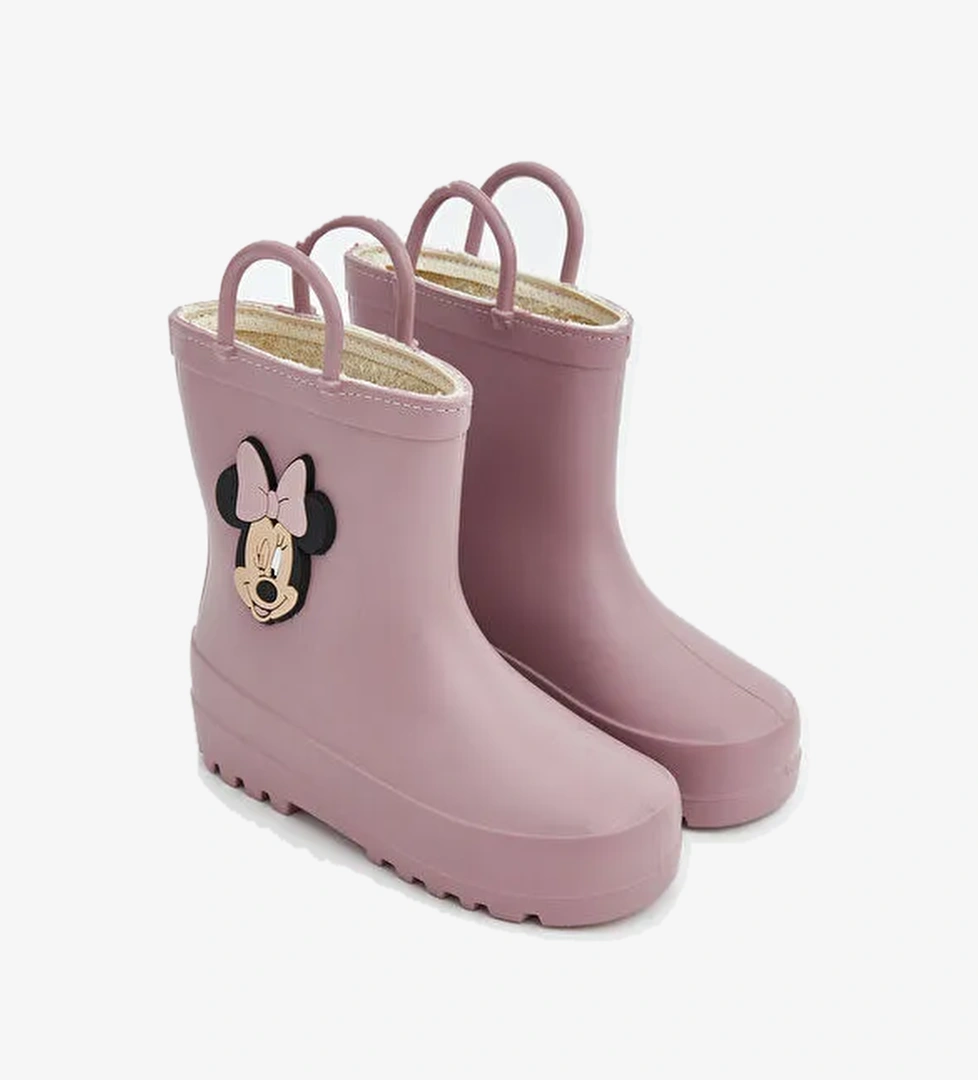 Minnie Mouse Baskılı Kız Bebek Yağmur Botu - Görsel 1