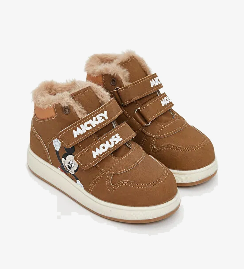 Mickey Mouse Baskılı Erkek Bebek Bot - Görsel 1