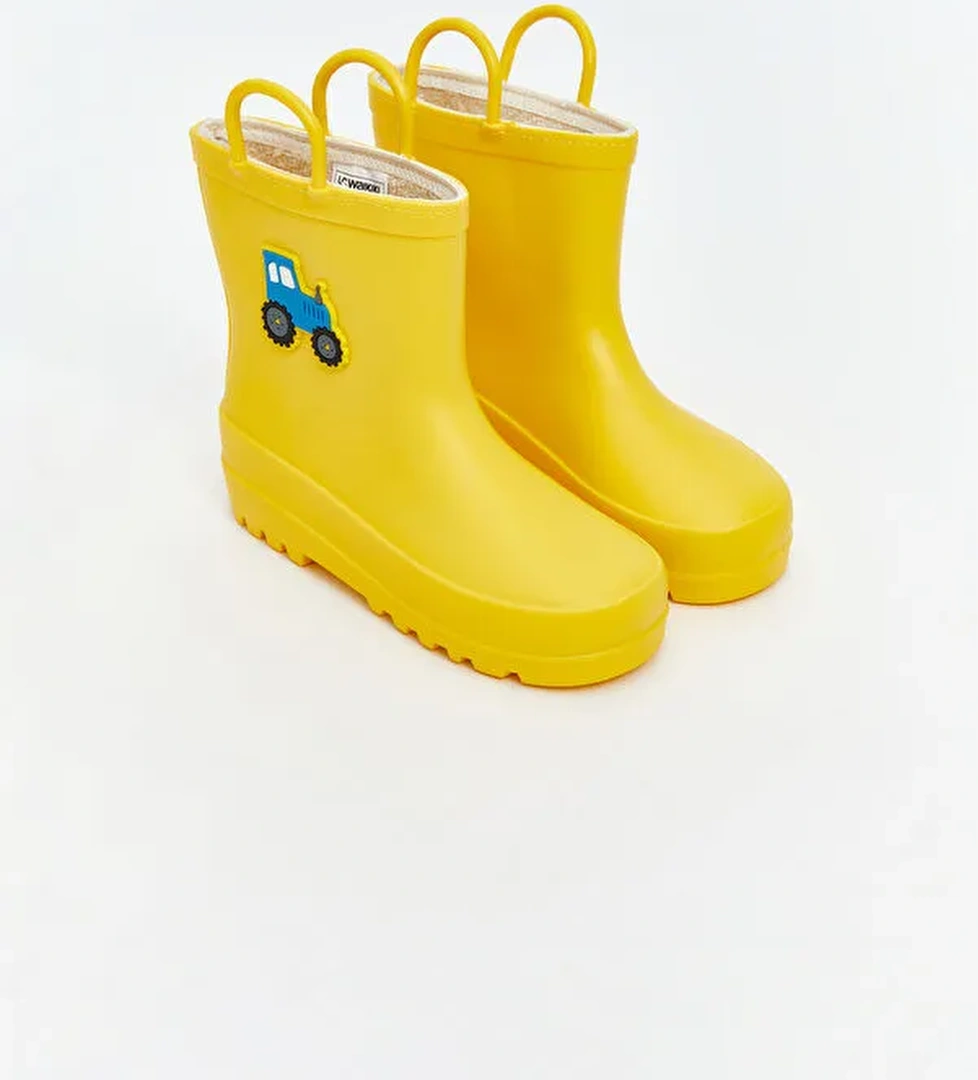Traktör Baskılı Erkek Bebek Yağmur Botu - Görsel 1
