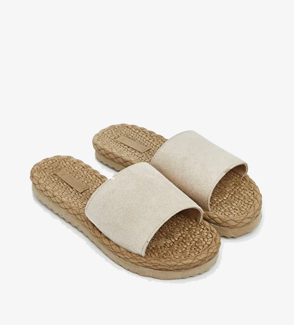 Hasır Tabanlı Kadın Terlik