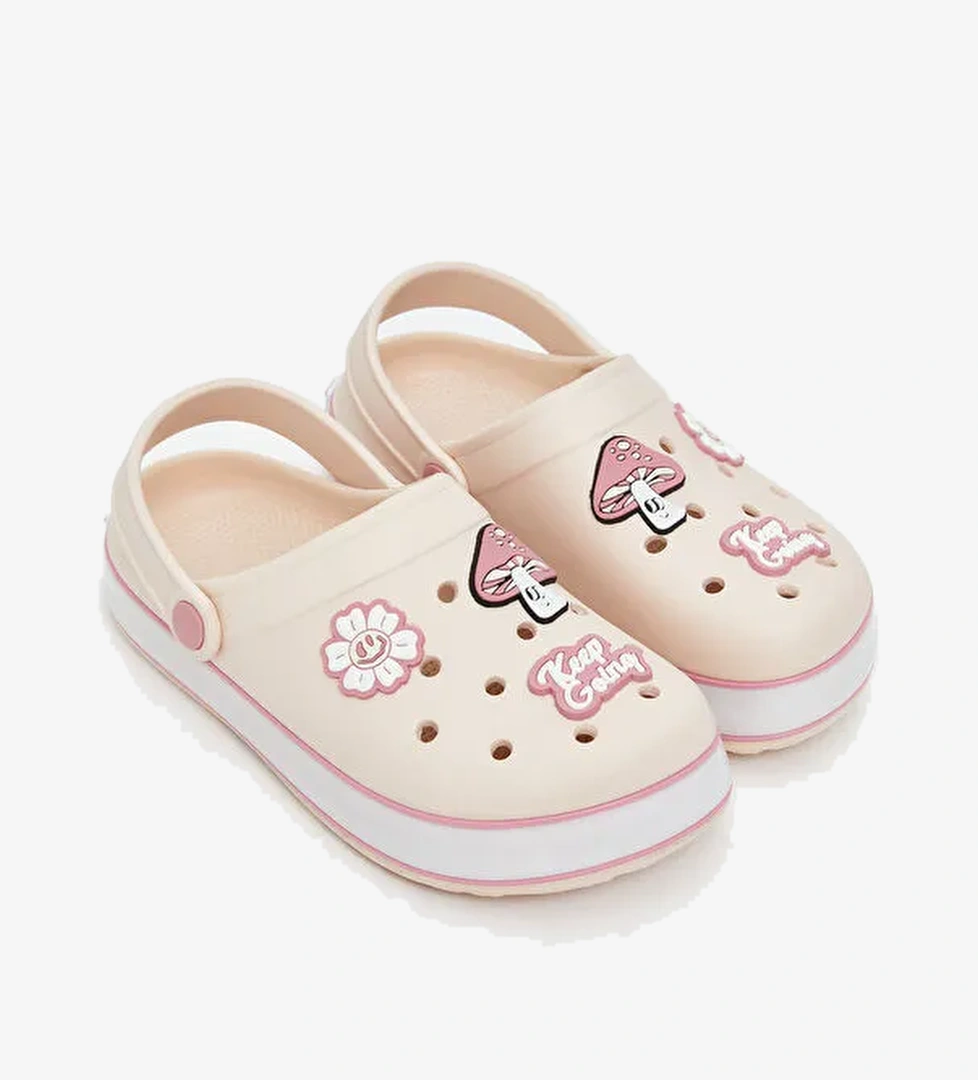 Baskılı Kız Çocuk Plaj Sandaleti