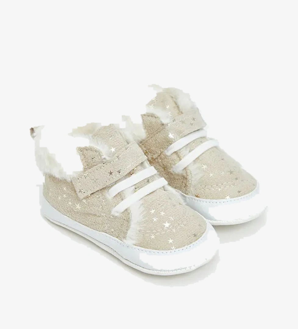 Bağcık ve Cırt Cırtlı Kız Bebek Spor Ayakkabı - Görsel 1