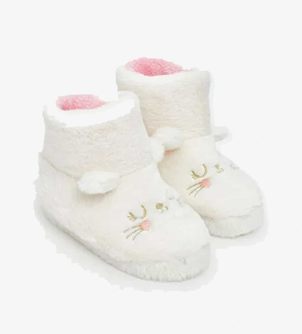 Hayvan Nakışlı Kız Bebek Ev Botu - Görsel 1