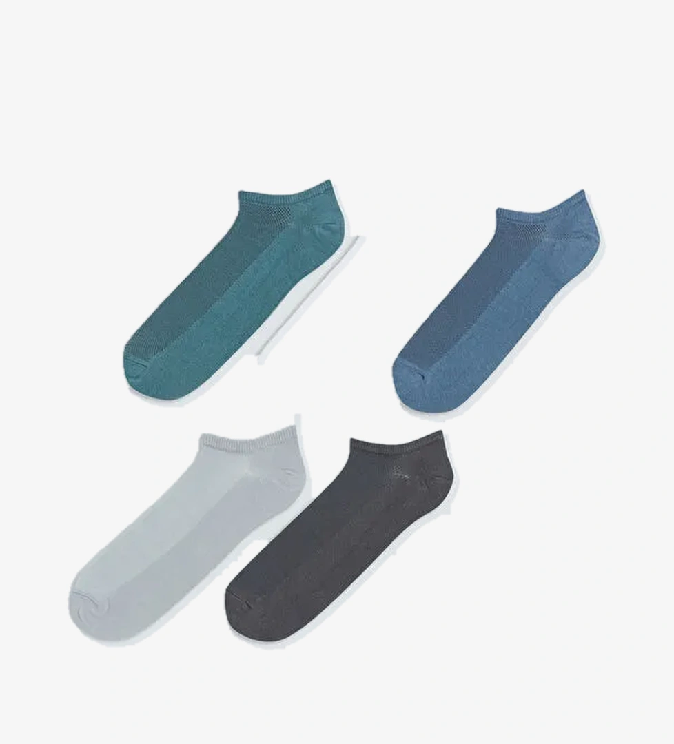 Erkek 5'li Paket Sneaker Çorap - Görsel 1