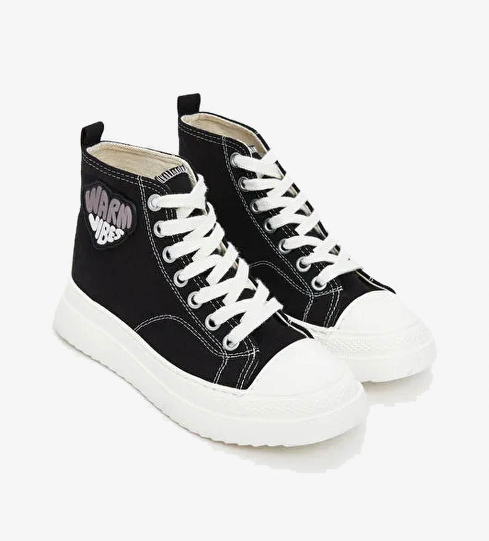 Bilek Boy Bağcıklı Kız Çocuk Spor Ayakkabı - Görsel 1