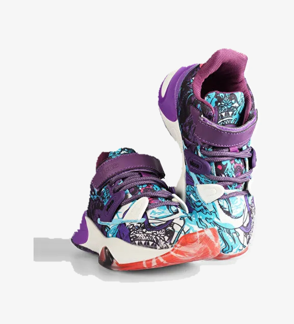 Vicco Vicco Ayakkabı Baskılı Günlük Kız Çocuk Universe Mor Sneaker model görseli