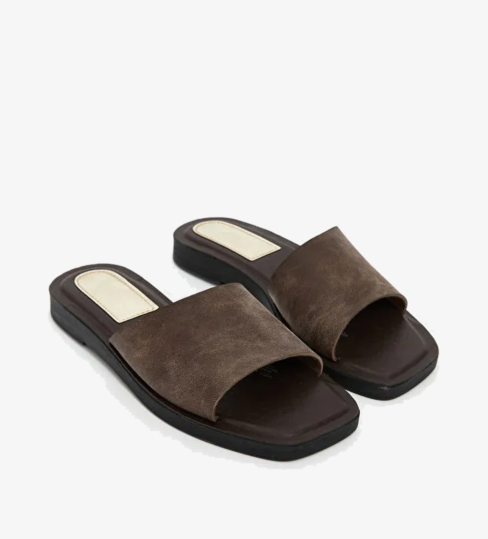 Lcw Steps Bej Lcw Steps Süet Görünümlü Kadın Terlik